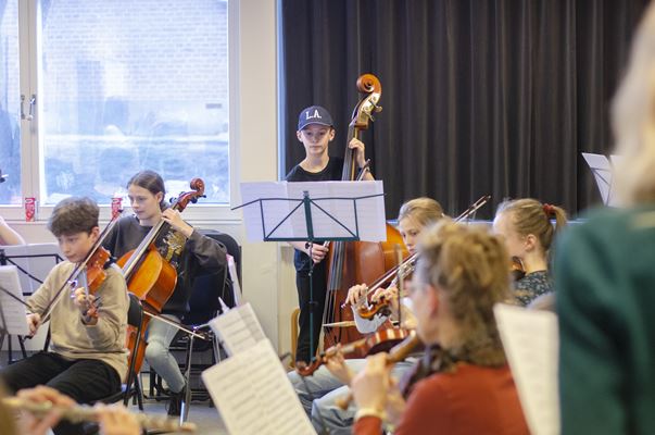 Billede af orkesterprøve